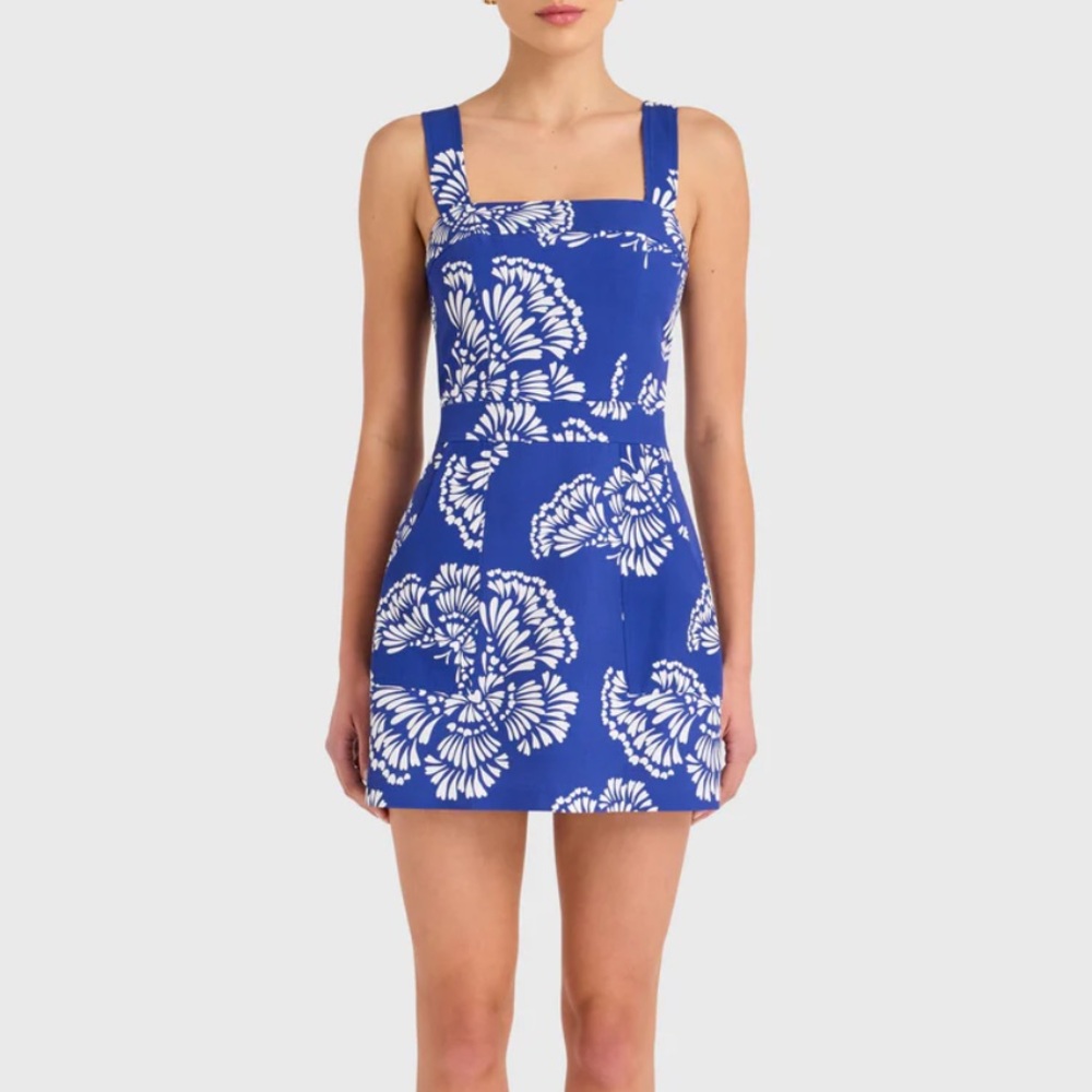 Amanda Uprichard Ace Dress Swallow Tail Blue